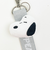 スヌーピー ストラップキーホルダー シルバー SNOOPY
