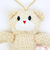 クマアンドベアープロデュース チェコチェコベア ぬいぐるみ (クリーム) テディベア ストラップ