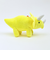 ふわダイナソーコレクション 本格派 トリケラトプス ストラップ付 ぬいぐるみ (イエロー) 恐竜