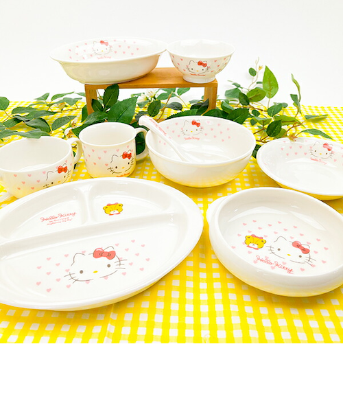 Sanrio♡キティ【カレー皿】9絵柄セット♡カレーなる旅2003 サンリオ ハローキティ カレー皿 ピンクハート 食器 日本製