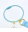 水森亜土 2チャームワイヤーキーリング ブルー キーホルダー