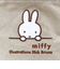 ミッフィー miffy ミニトートバッグ  グレージュ(ミッフィーフェイス)
