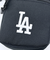 MLB(メジャーリーグ)  ドジャース ミニショルダーバッグ ブラック×ホワイト