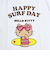 サンリオ 日焼け キティ 半袖Tシャツ(S) サーフ アパレル Sanrio