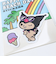 サンリオ 日焼け クロミ ステッカー 文具 日本製 Sanrio