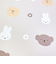 ミッフィー miffy ソフト珪藻土 フェイスアイコン ブラウン バスマット