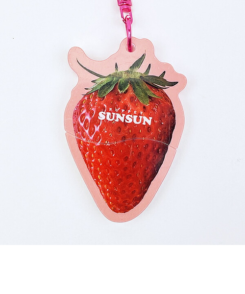 パペットスンスン パカッとアクリルキーホルダー いちご｜パーフェクト