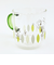 スヌーピー グリーン・リーフ カラーハンドル耐熱ガラスマグカップ コップ 日本製 SNOOPY
