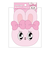 エスターバニー（Esther Bunny） カラビナ付きぬいぐるみファスナーマスコット(リボンバニー) ポーチ