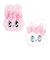 エスターバニー（Esther Bunny） カラビナ付きぬいぐるみファスナーマスコット(クリームバニー) ポーチ