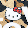 サンリオ ハローキティ × LOVEBOAT(ラブボート) さがらポーチ ロゴ ヒョウ柄 Sanrio