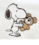 スヌーピー＆ベア 化粧ポーチ (モカ) SNOOPY