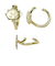 すみっコぐらし ざっそう イヤーカフ ゴールド アクセサリー すみっこ