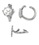 すみっコぐらし ざっそう イヤーカフ シルバー アクセサリー すみっこ