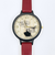 ムーミン リトルミイ ガラスプリントウォッチ レッド 時計 MOOMIN