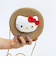 サンリオ ハローキティ ストロー素材ラウンド製ショルダーバッグ かごバッグ Sanrio