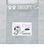 スヌーピー ラバメッシュ ワイドトートバッグ (グレー) SNOOPY