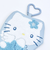 サンリオ ハローキティ サガラ刺繍 ダイカットポーチ キラキラエンジェル Sanrio