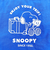 スヌーピー トートバッグ enjoy your trip ブルー SNOOPY