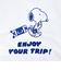 スヌーピー トートバッグ enjoy your trip ホワイト SNOOPY