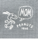 スヌーピー MOM お出かけポーチ (ブルーグレー)  旅行 SNOOPY