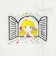 水森亜土 ワンポイント柄 ハイネック半袖Tシャツ(M) ホワイト アパレル