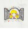 水森亜土 ワンポイント柄 ハイネック半袖Tシャツ(LL) ホワイト アパレル