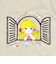 水森亜土 ワンポイント柄 ハイネック半袖Tシャツ(M) グレージュ アパレル