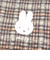 ミッフィー miffy トートバッグ (ブラウン) キルティングチェックシリーズ
