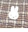 ミッフィー miffy トートバッグ (ブラウン) キルティングチェックシリーズ