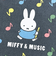 ミッフィー miffy 巾着袋（S) (ブラック) MIFFY＆MUSICシリーズ