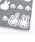 ミッフィー miffy ミニタオル ダーン ブラック ハンカチ 西川