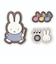 ミッフィー miffy フレークシール (ブルー) 文具 MIFFY＆MUSICシリーズ
