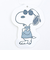スヌーピー 仕切りポーチ (ブルー) コミックトラベルシリーズ SNOOPY