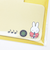 ミッフィー miffy ダイカット付箋 (イエロー) 文具 日本製 MIFFY＆MUSICシリーズ