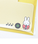 ミッフィー miffy ダイカット付箋 (イエロー) 文具 日本製 MIFFY＆MUSICシリーズ