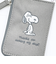 スヌーピー キーパスケース付きスマホショルダー (ライトグレー) トラベル SNOOPY