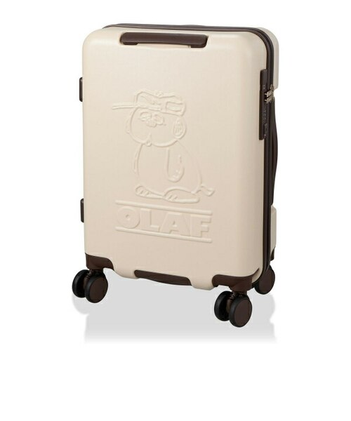 スヌーピー オラフ ジッパータイプ スーツケース 32L (アイボリー