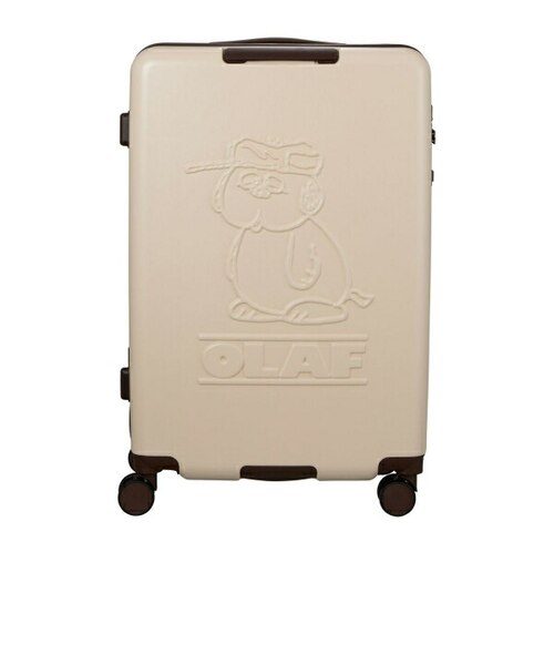 スヌーピー オラフ ジッパータイプ スーツケース 82L (アイボリー
