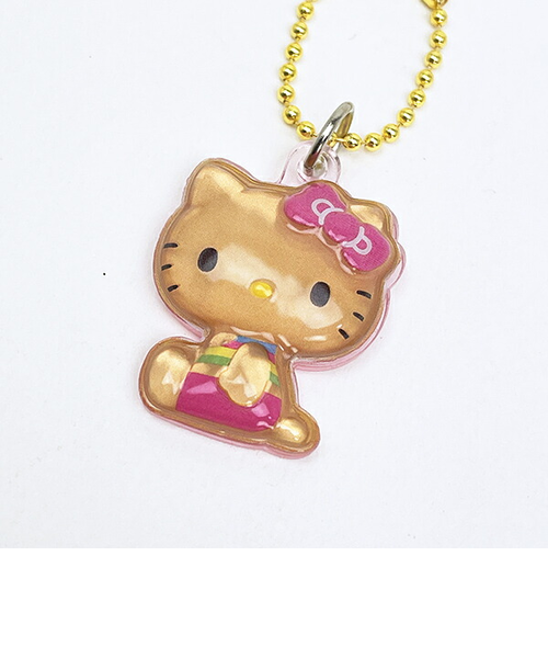 サンリオ 日焼け ハローキティ ぷっくりったいプチボールチェーン