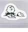 スヌーピー スヌーピー＆チャーリーブラウン ファスナー三つ折り財布 グレー SNOOPY