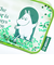 ムーミン シャカシャカポーチ グリーン 80周年アート MOOMIN