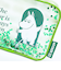 ムーミン シャカシャカポーチ グリーン 80周年アート MOOMIN