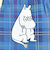 ムーミン チェック ジャガード がま口財布 コインケース MOOMIN