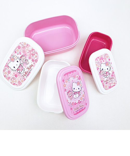 サンリオ ハローキティ シール容器 3Pセット ランチ 弁当箱 sanrio