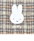 ミッフィー miffy レッスンバッグ ブラウン キルティングチェック トートバッグ