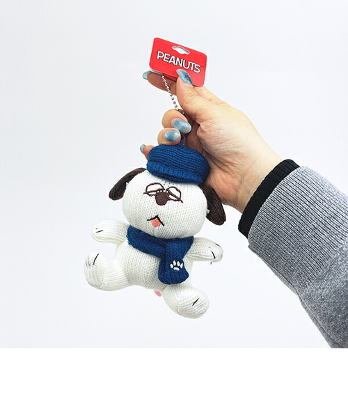 スヌーピー オラフ ニットマスコット マフラー ぬいぐるみ SNOOPY