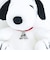 スヌーピー 『A』 座り イニシャルマスコット ぬいぐるみ SNOOPY
