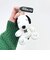 スヌーピー 『M』 座り イニシャルマスコット ぬいぐるみ SNOOPY