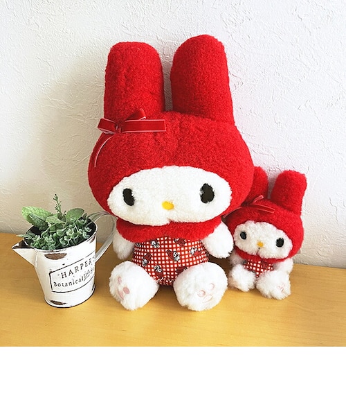 サンリオ マイメロディ ぬいぐるみ 赤チェック S sanrio｜パーフェクト